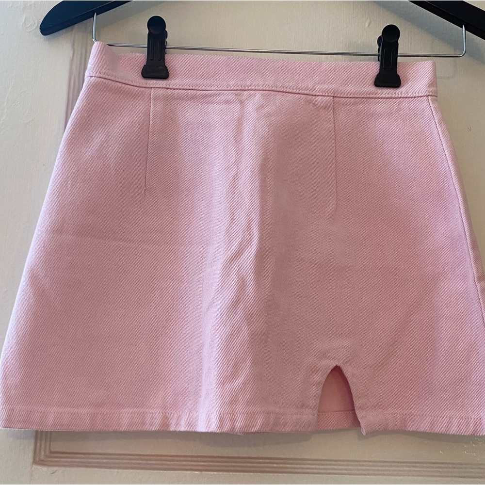 SOLD My Girl Berri Denim Skirt in Pink - XS